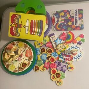 Melissa and doug cake party birthday party  pieces play food mixed lot